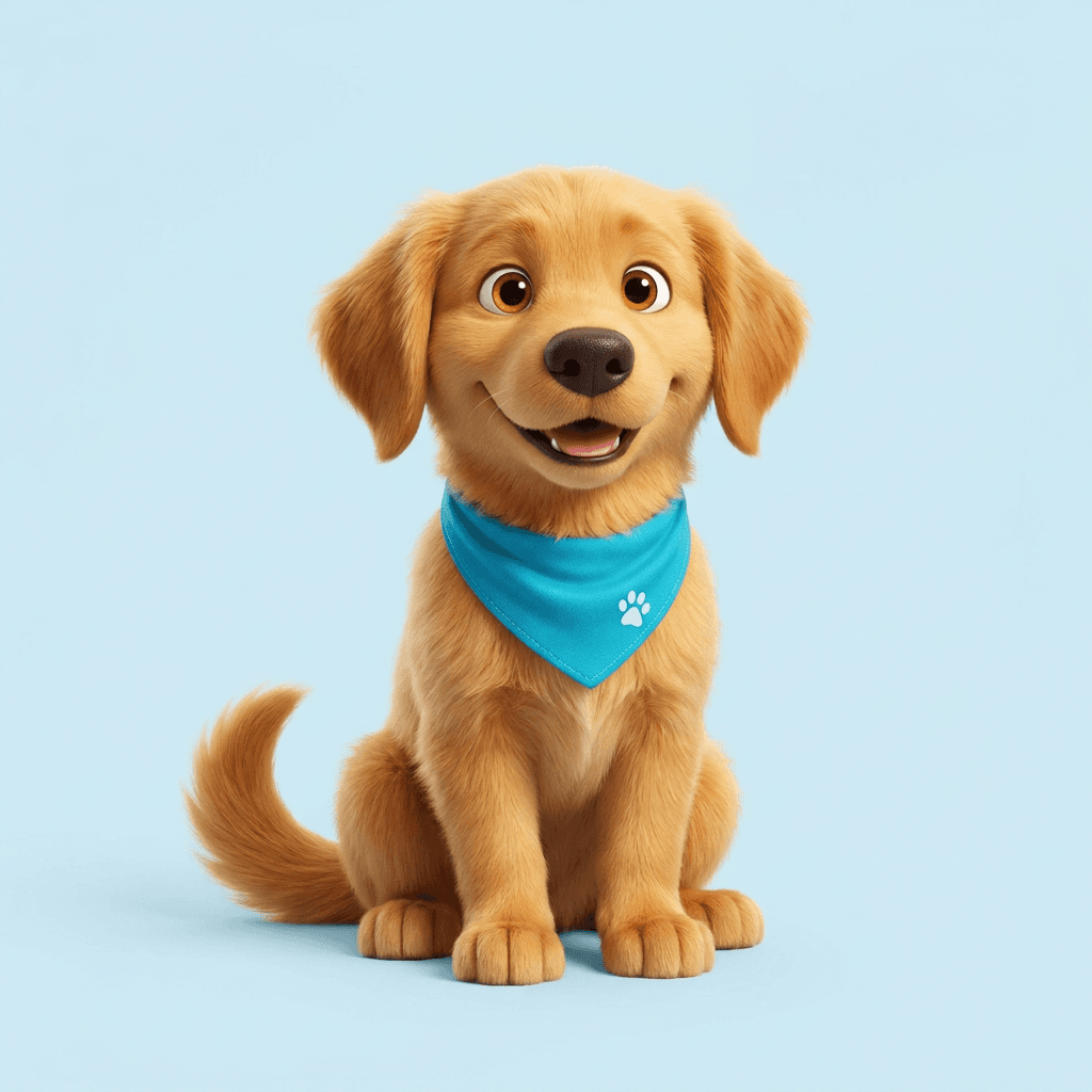 Scout the golden retriever puppy